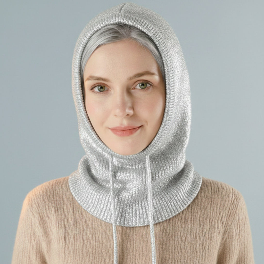 Knit Beanie Cashmere Winter Ribbed Pom-Pom Cold Weather Beanie