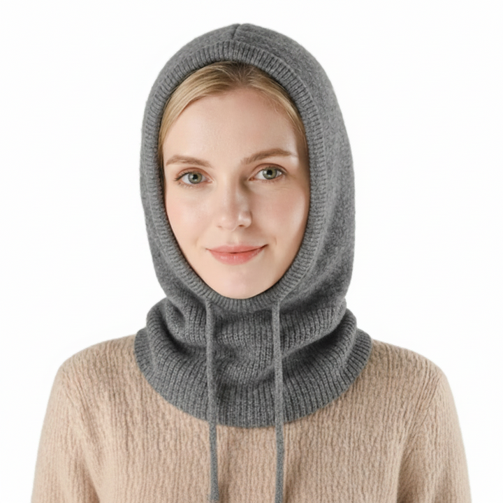 Knit Beanie Cashmere Winter Ribbed Pom-Pom Cold Weather Beanie