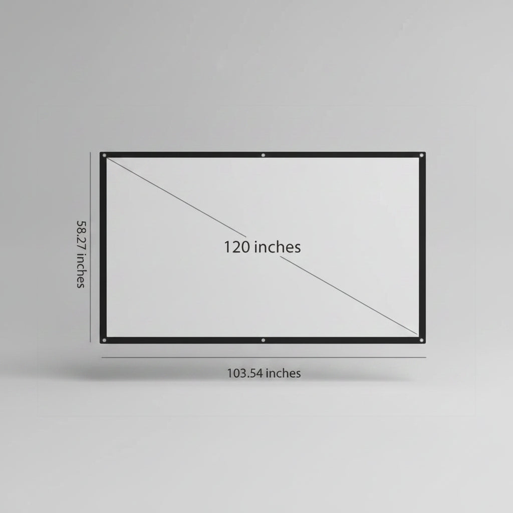 Large Projector Screen Portable Foldable 100 Inch