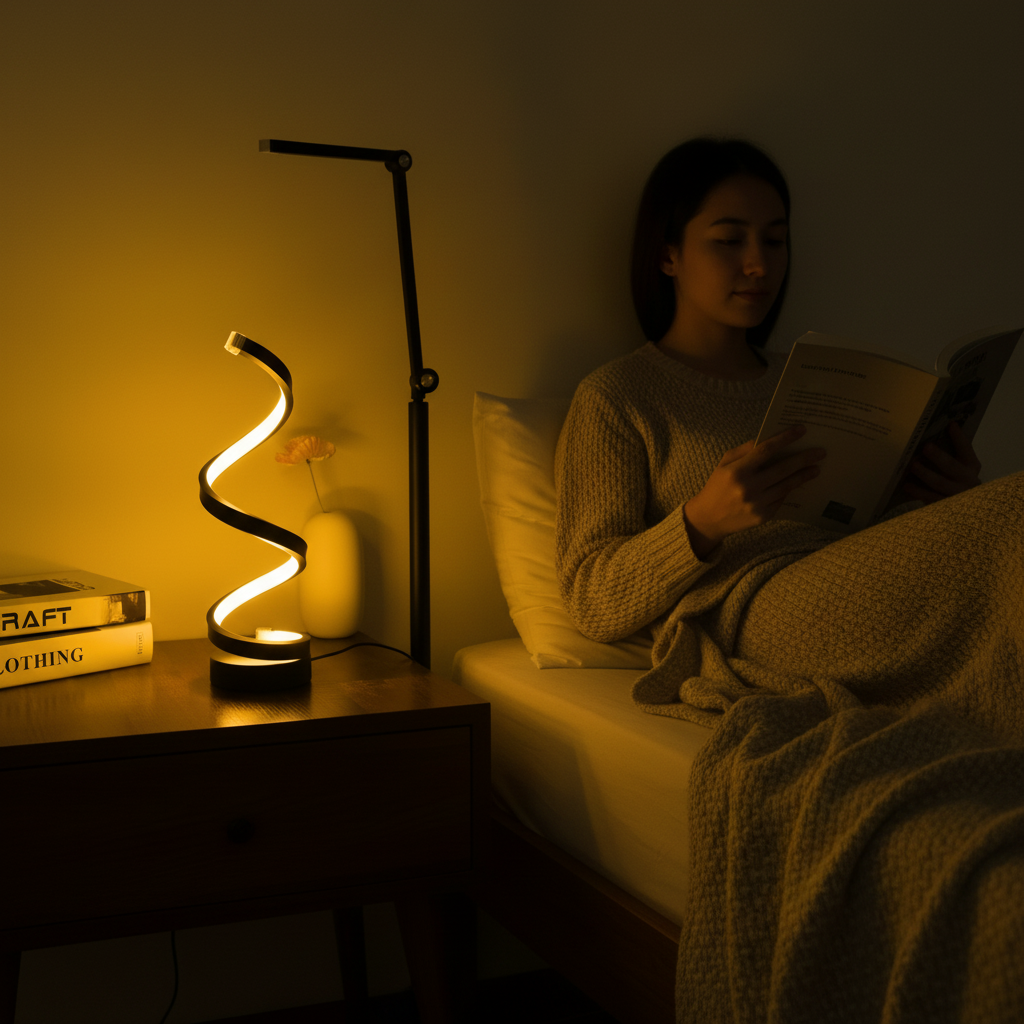 LED Desk Lamp Modern Adjustable Clamp