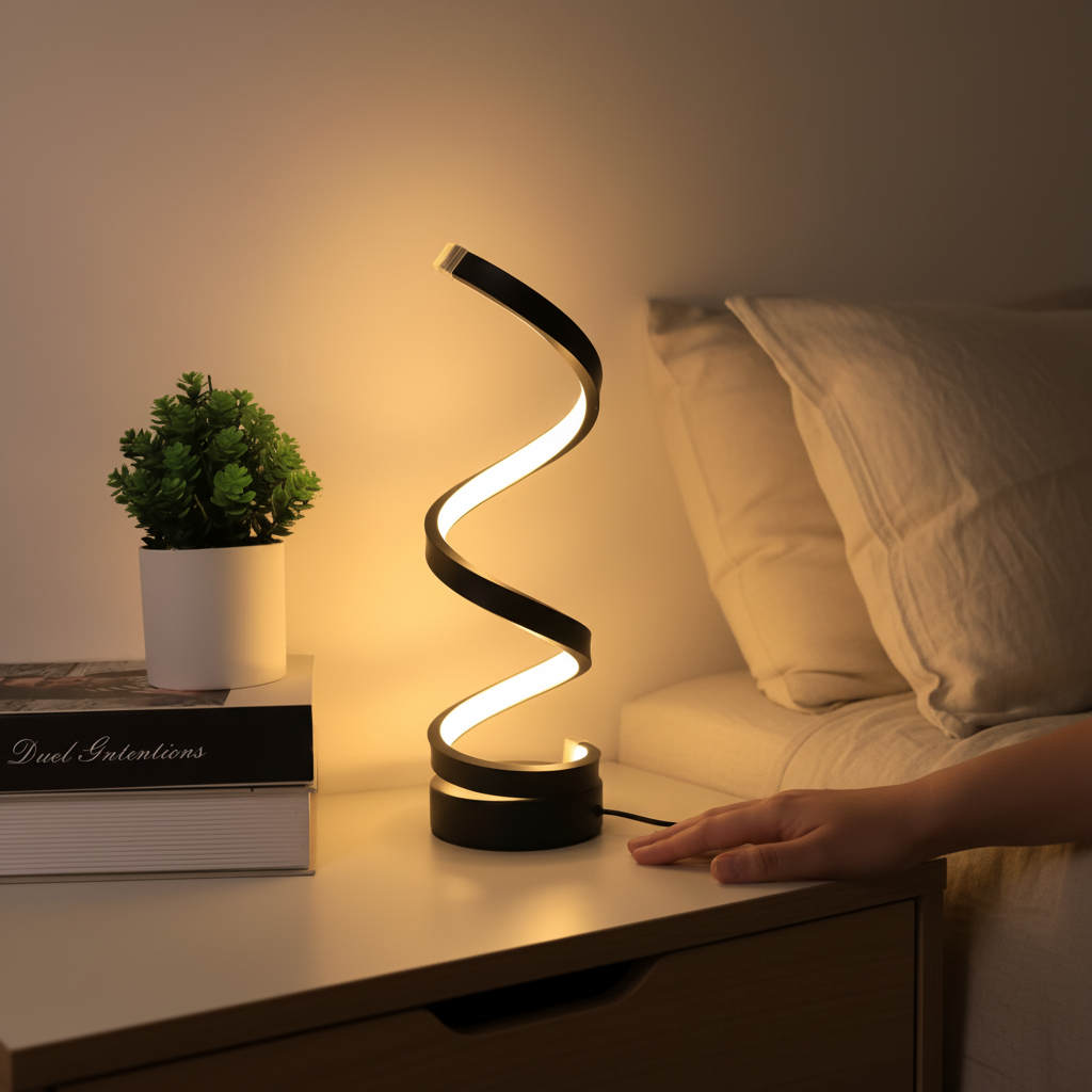 LED Desk Lamp Modern Adjustable Clamp