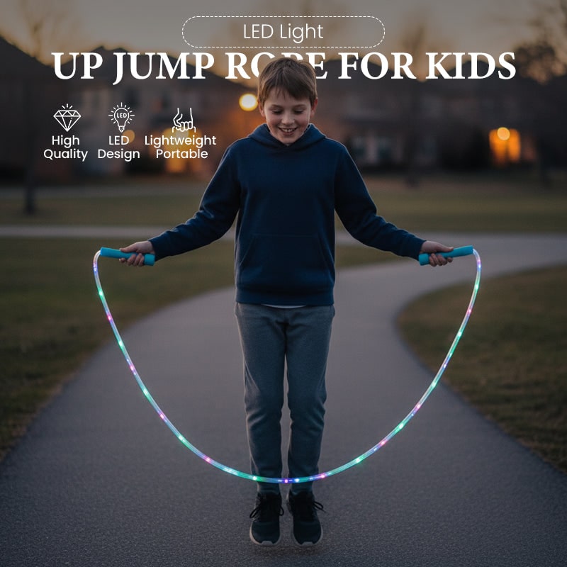 LED Lights Adjustable Jump Rope Fun Fitness Activity