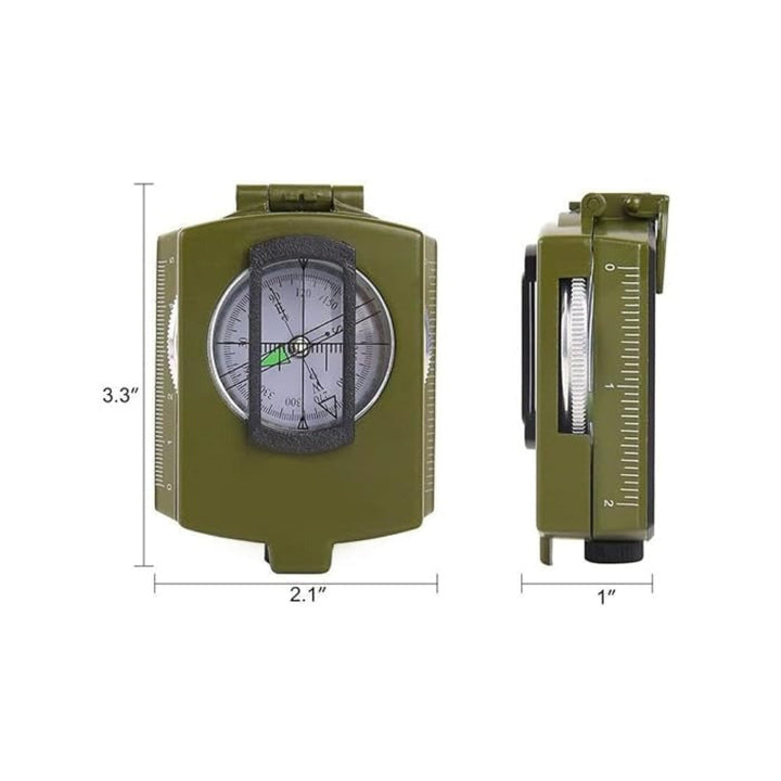 Lensatic Compass Outdoor Navigation Portable Hiking Tool