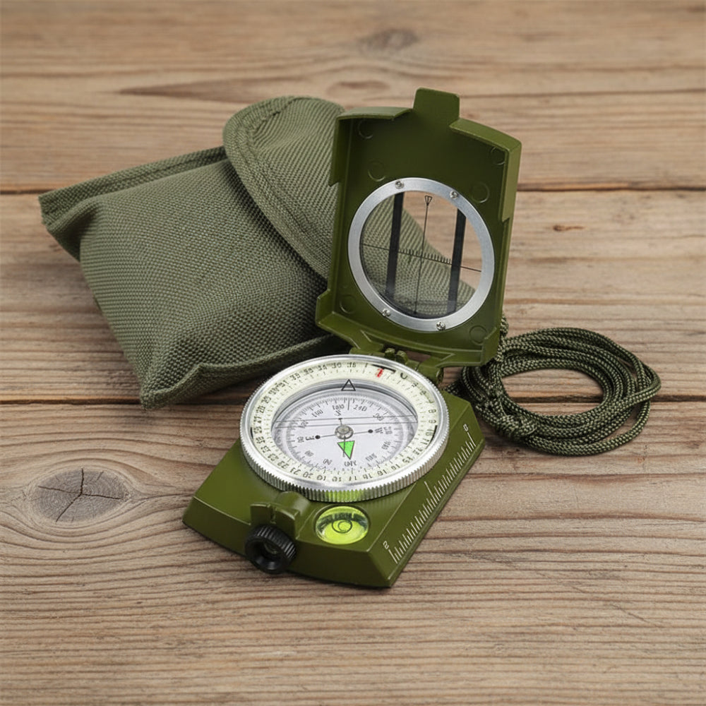 Lensatic Compass Outdoor Navigation Portable Hiking Tool
