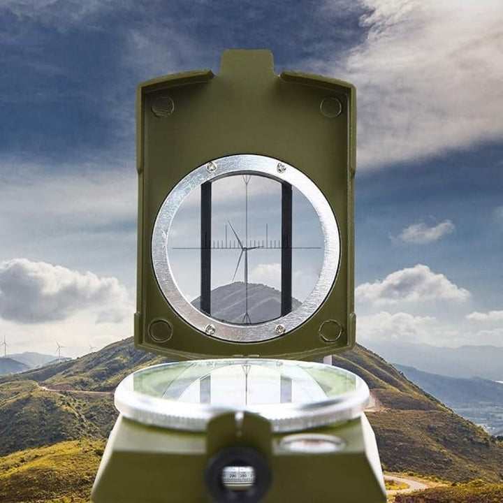 Lensatic Compass Outdoor Navigation Portable Hiking Tool