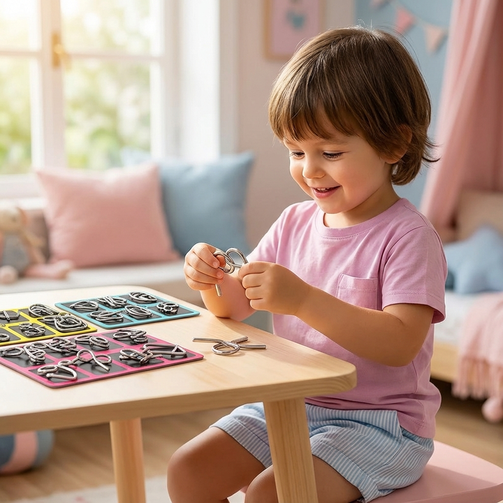 Logic Metal Puzzles Problem Solving Toys
