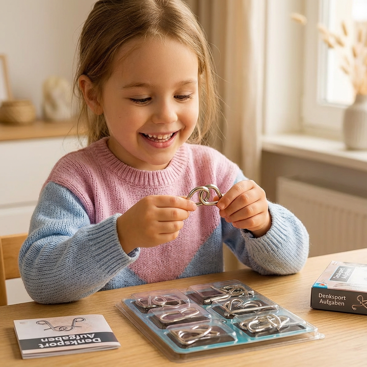 Logic Metal Puzzles Problem Solving Toys