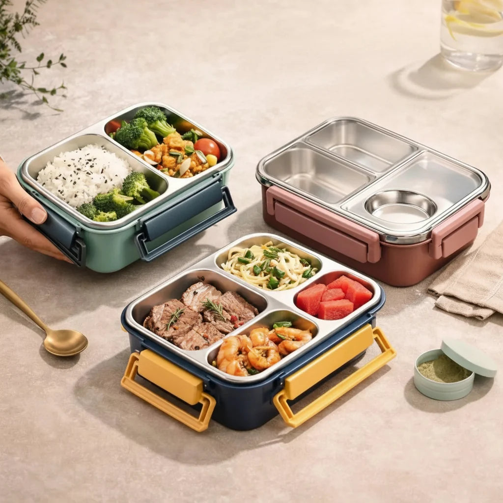 Lunch Box Stainless Steel Bento Box Leakproof Food Container
