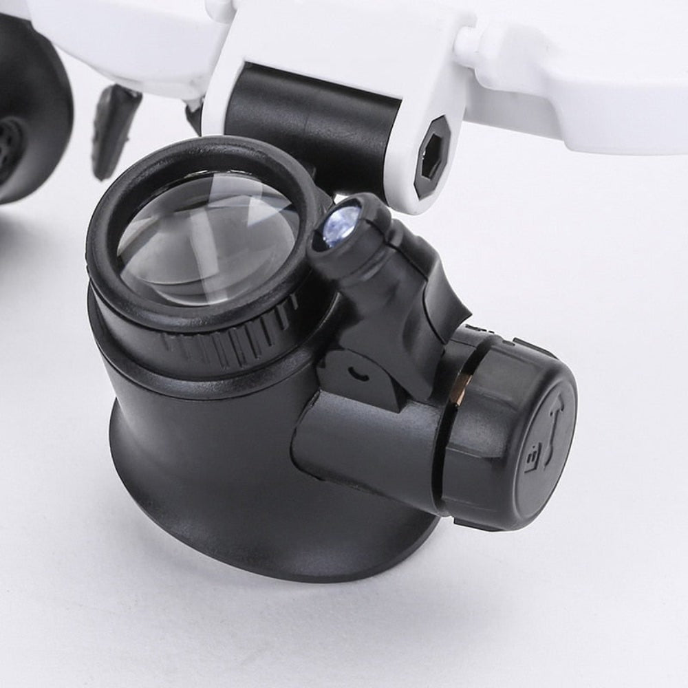 Magnifying Glasses Light LED Adjustable Lens Design