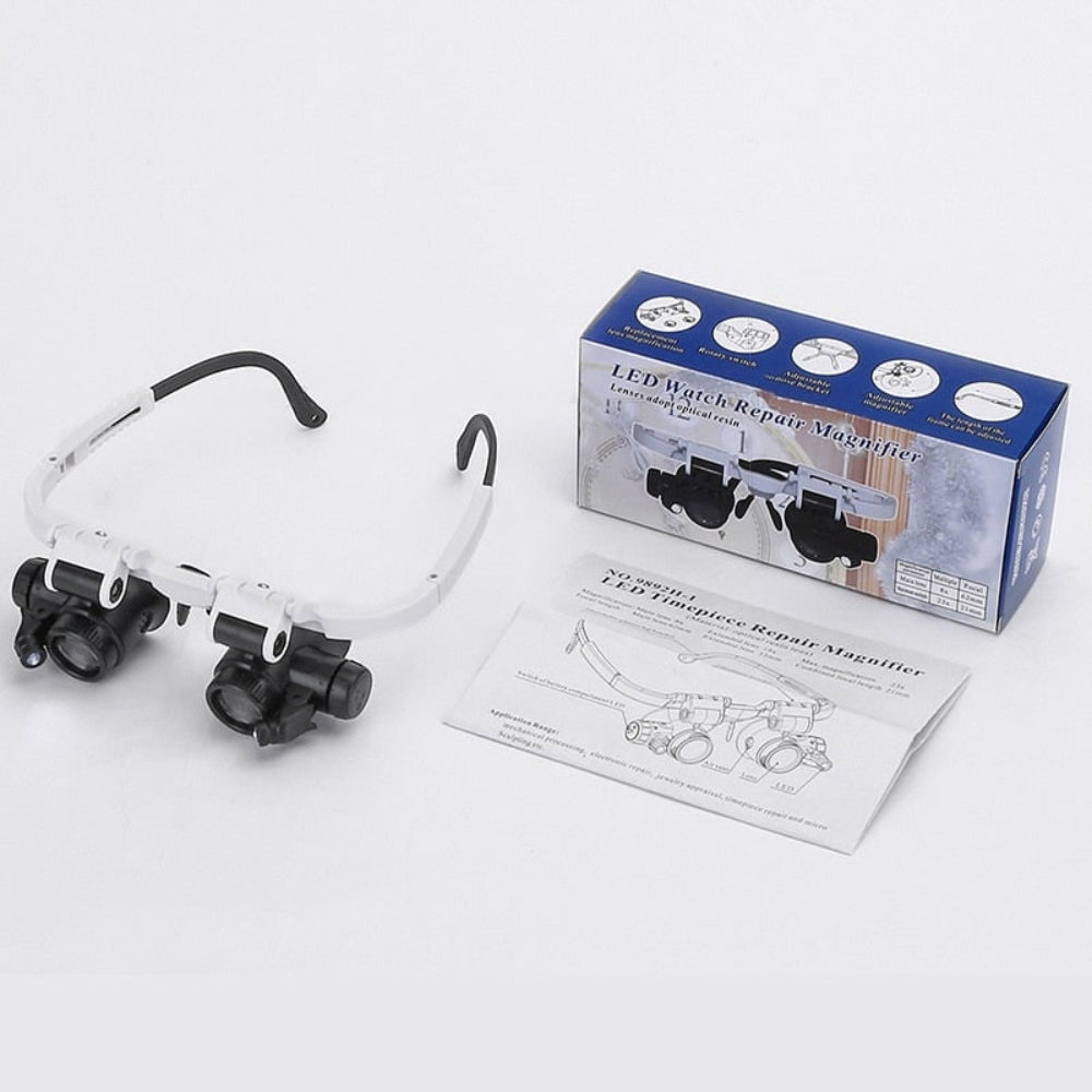 Magnifying Glasses Light LED Adjustable Lens Design