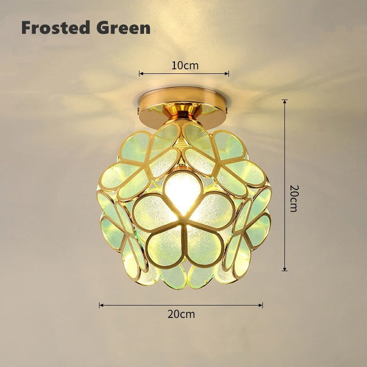 Nordic Petal Aisle Ceiling Lamp | Elegant Corridor &amp; Bedroom Light