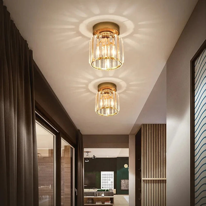 Crystal Ceiling Light | Elegant Corridor &amp; Aisle Lamp