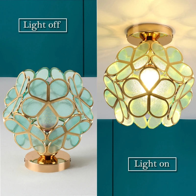 Nordic Petal Aisle Ceiling Lamp | Elegant Corridor &amp; Bedroom Light