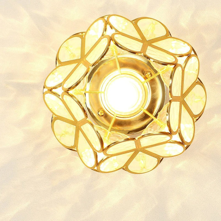 Nordic Petal Aisle Ceiling Lamp | Elegant Corridor &amp; Bedroom Light