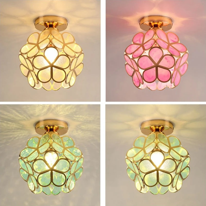 Nordic Petal Aisle Ceiling Lamp | Elegant Corridor &amp; Bedroom Light