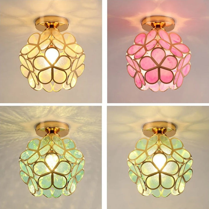Nordic Petal Aisle Ceiling Lamp | Elegant Corridor &amp; Bedroom Light
