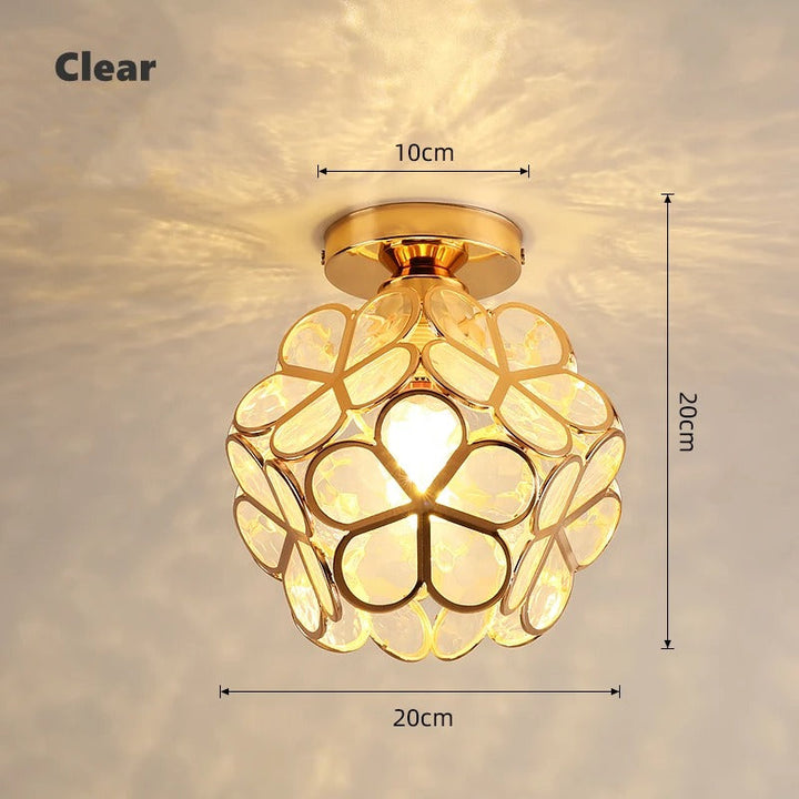 Nordic Petal Aisle Ceiling Lamp | Elegant Corridor &amp; Bedroom Light