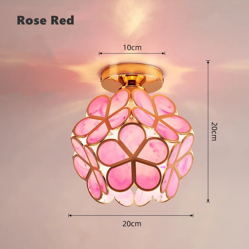Nordic Petal Aisle Ceiling Lamp | Elegant Corridor &amp; Bedroom Light