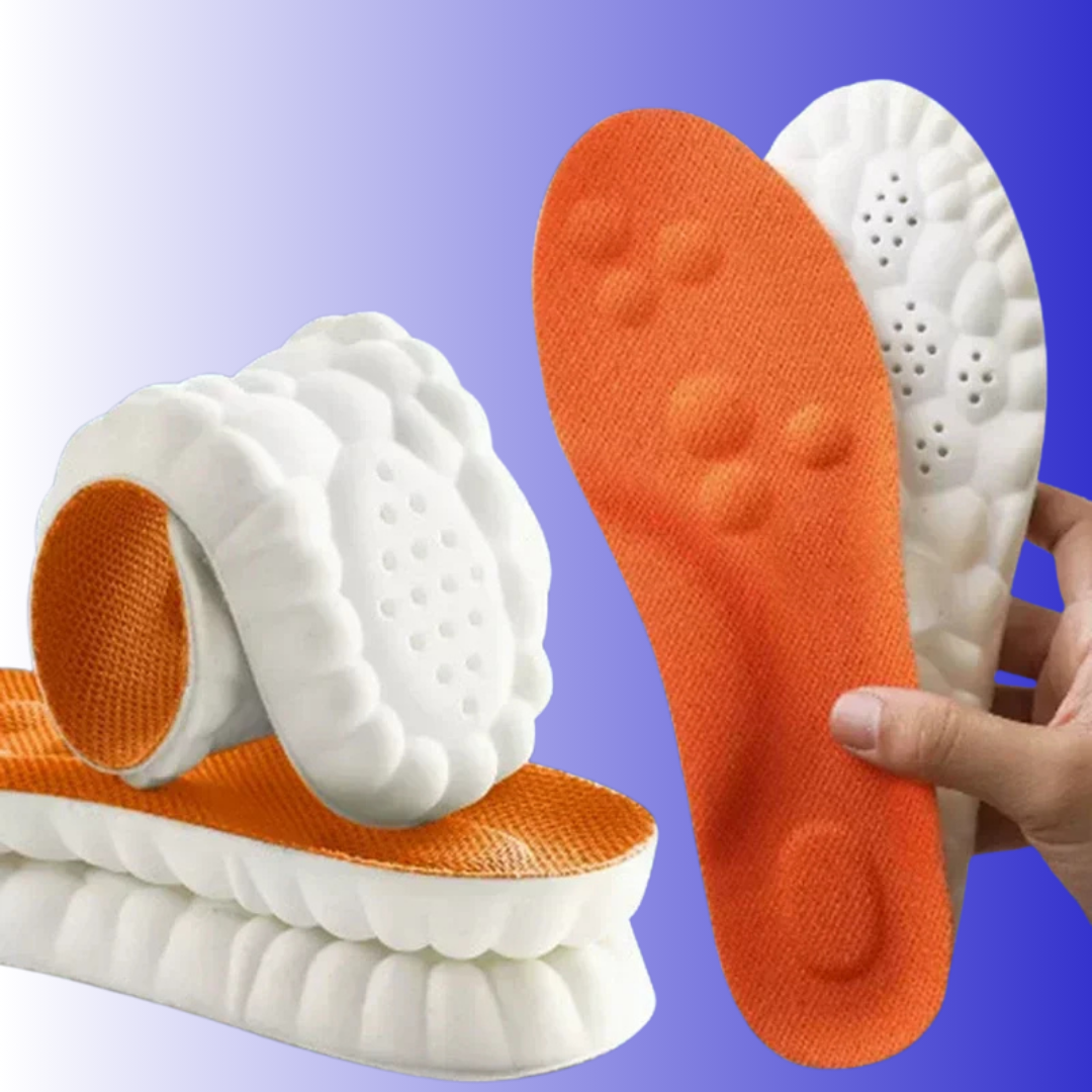 Massage Insoles Shock Absorbing Arch Support Mesh