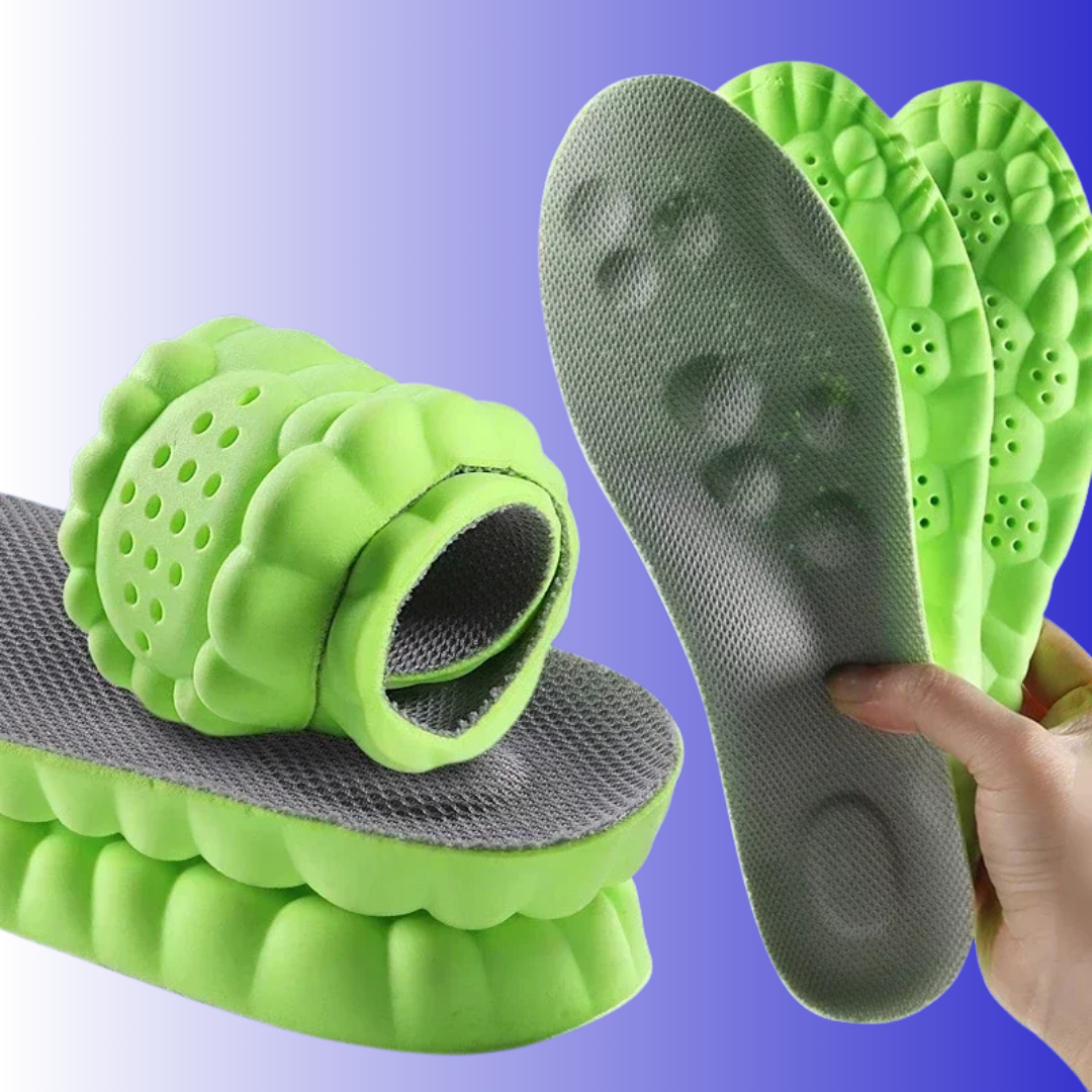 Massage Insoles Shock Absorbing Arch Support Mesh