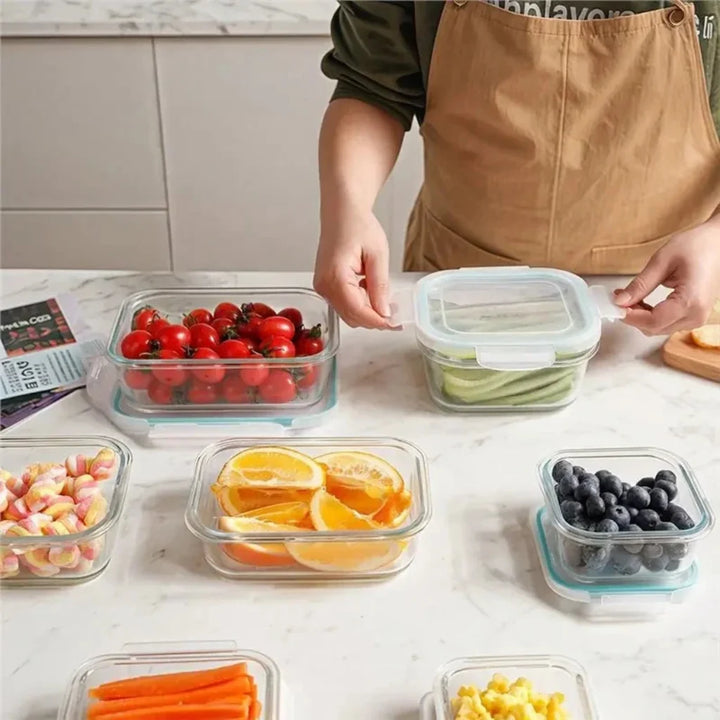 Meal Prep Containers Glass Food Storage Airtight Lids