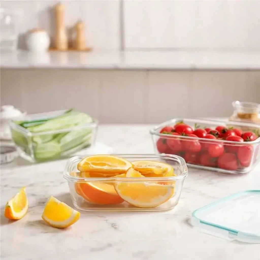 Meal Prep Containers Glass Food Storage Airtight Lids