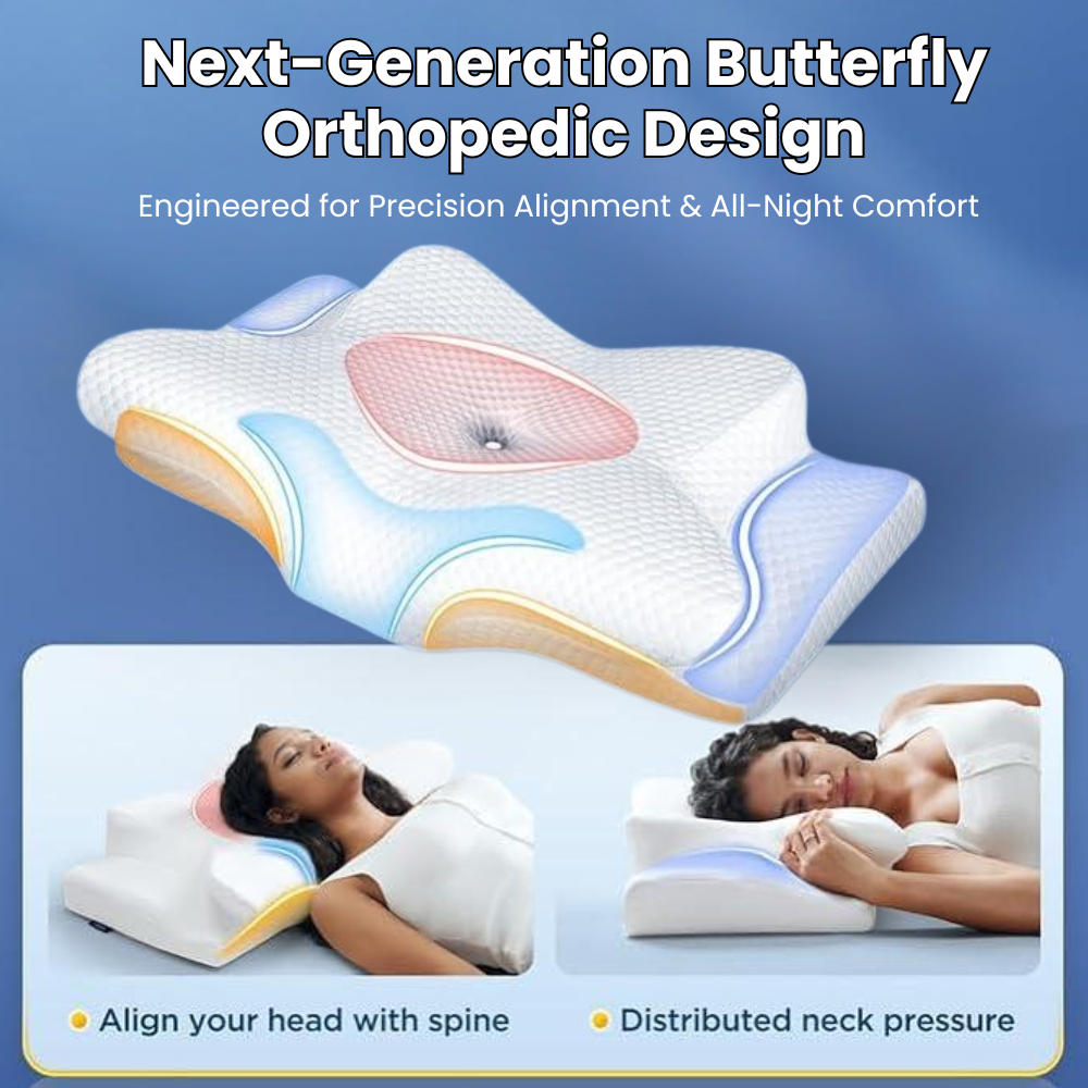 Memory Foam Ergonomic Sleep Support Pillow Anti Snore