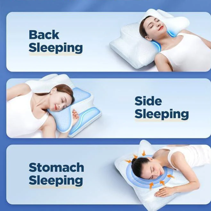 Memory Foam Ergonomic Sleep Support Pillow Anti Snore