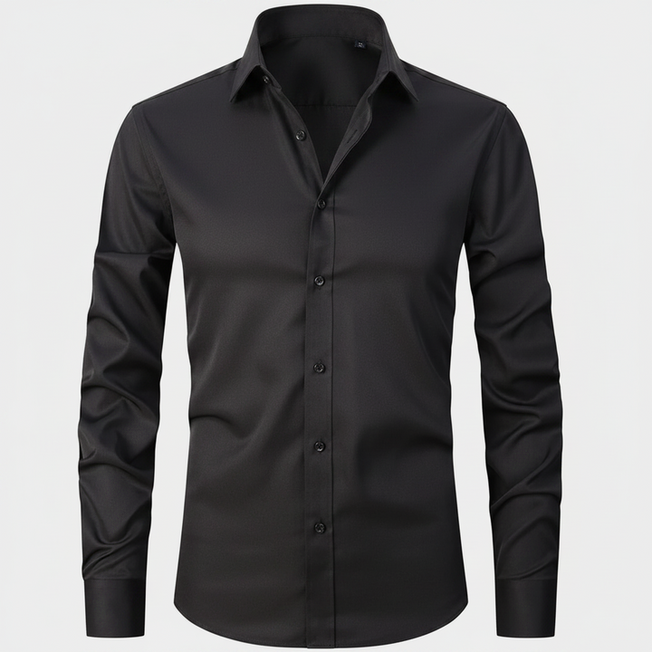 Mens Dress Shirt Stretch Fit Long Sleeve Button Up Design