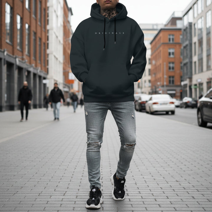 Mens Oversized Hoodie Long Sleeves Sweatshirt | Casual