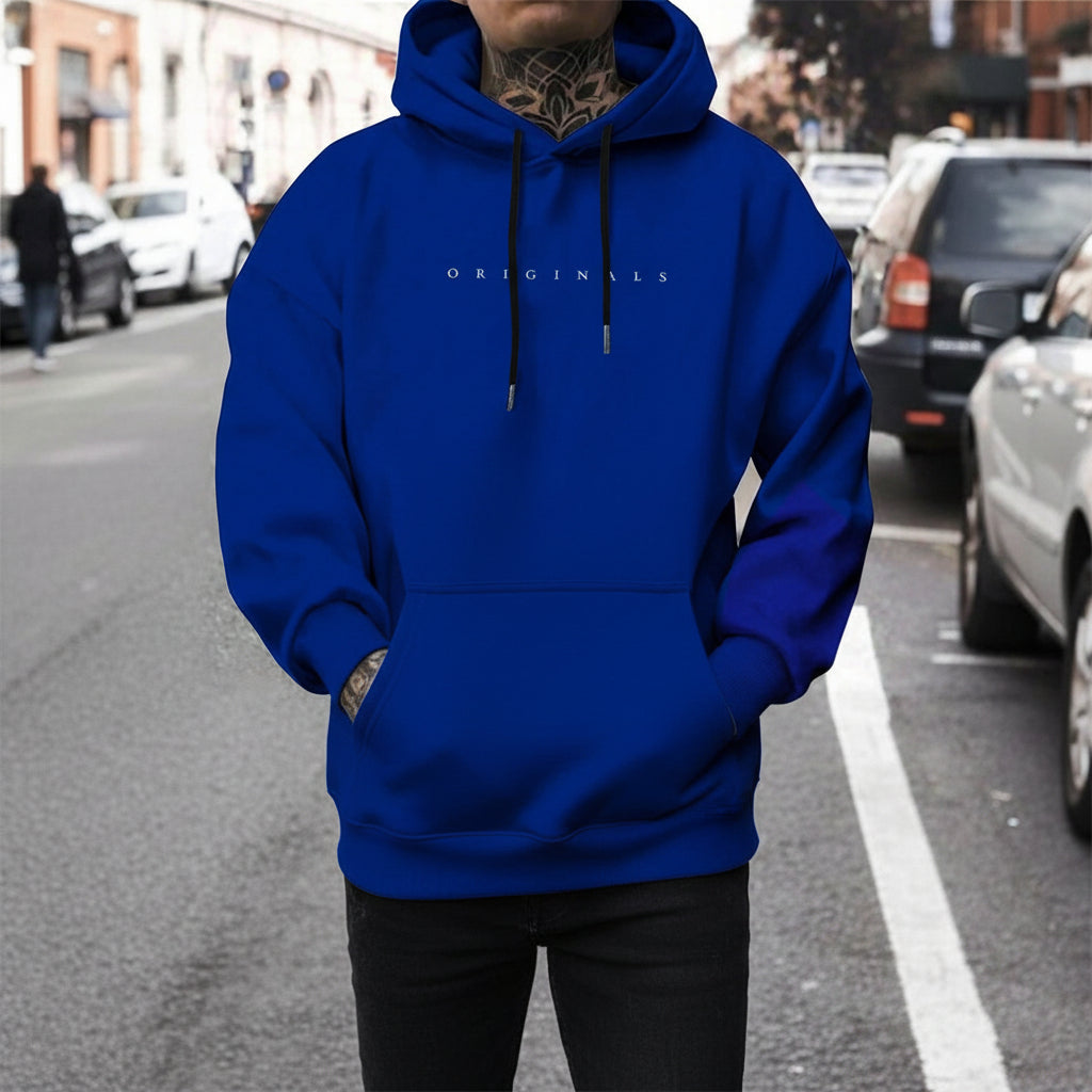 Mens Oversized Hoodie Long Sleeves Sweatshirt | Casual