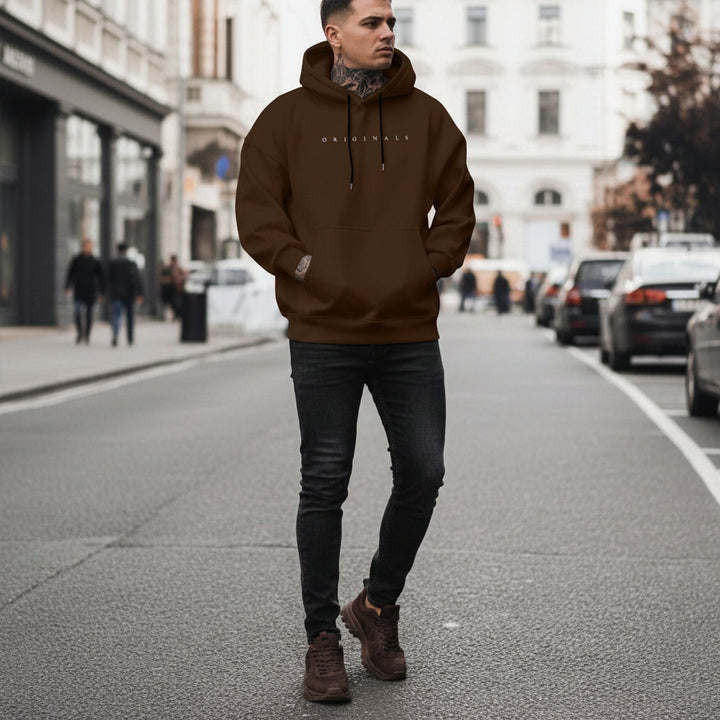 Mens Oversized Hoodie Long Sleeves Sweatshirt | Casual
