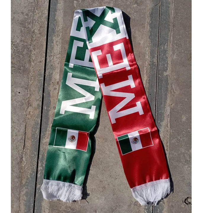 Mexico Scarf Flag World Cup Soccer Fan Gear Lightweight