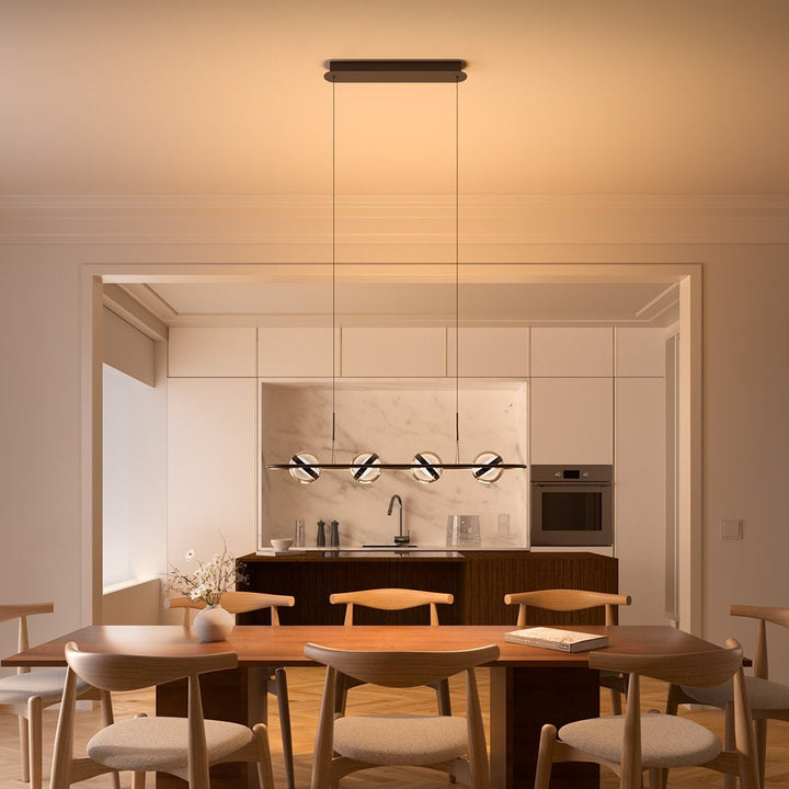 Modern Pendant Light Adjustable Sleek Design Dining Room