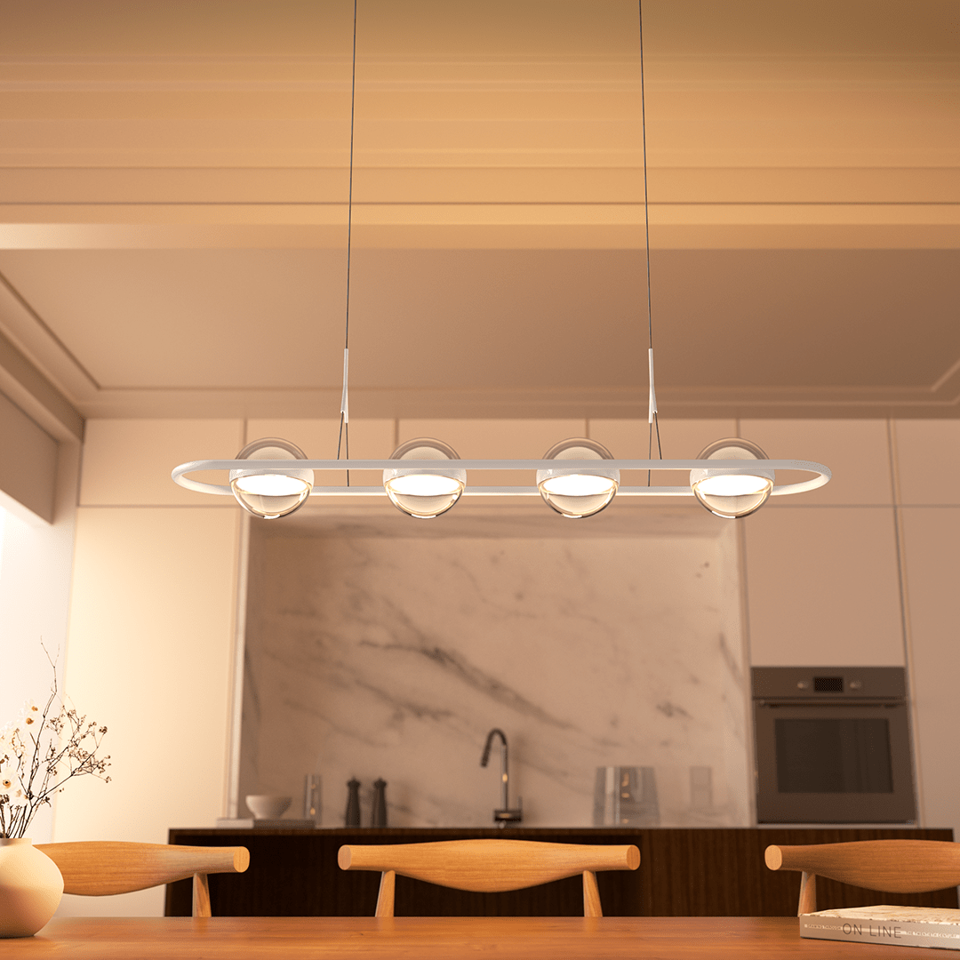 Modern Pendant Light Adjustable Sleek Design Dining Room