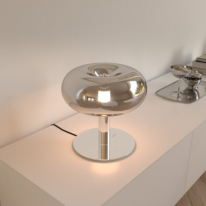 Modern Table Lamp Crystal LED Touch Dimmable Base Glass