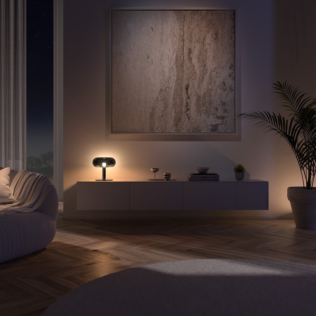 Modern Table Lamp Crystal LED Touch Dimmable Base Glass