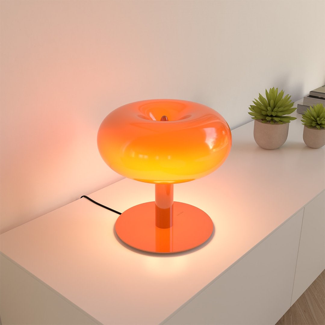 Modern Table Lamp Crystal LED Touch Dimmable Base Glass