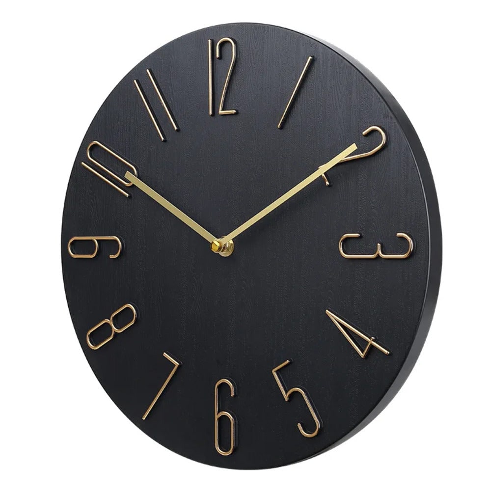 Wall Clock Silent Round Home Office Decor