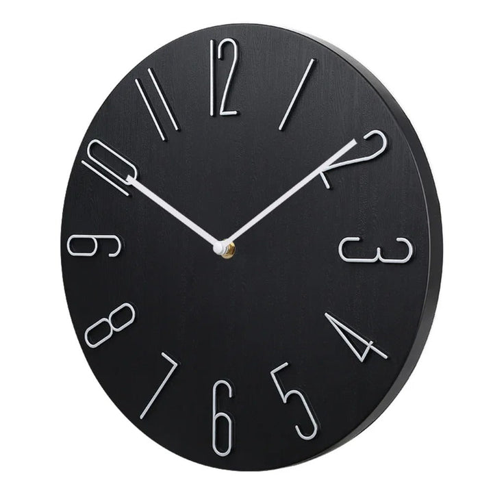 Wall Clock Silent Round Home Office Decor