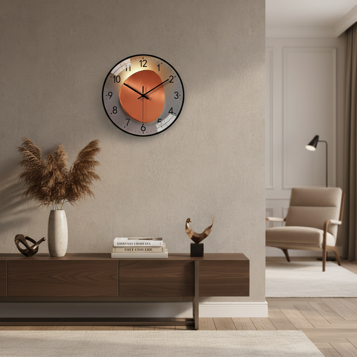 Modern Wall Clock Decorative Design Home Accent Piece