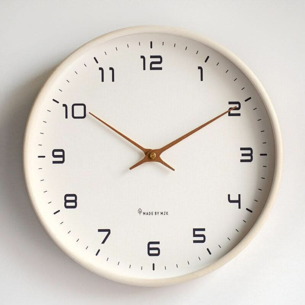 Modern Wall Clock Minimalist Wooden Home Decor Accent