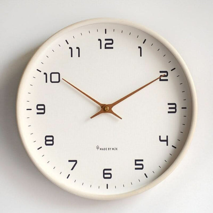 Modern Wall Clock Minimalist Wooden Home Decor Accent