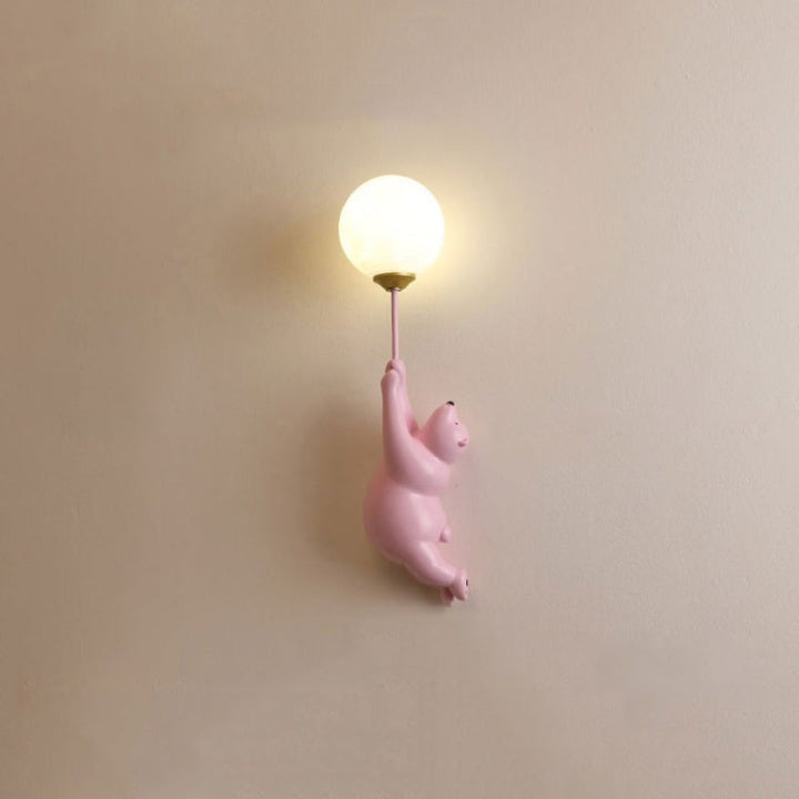 Modern Wall Lamp Cute Bear Design Home Decor Accent