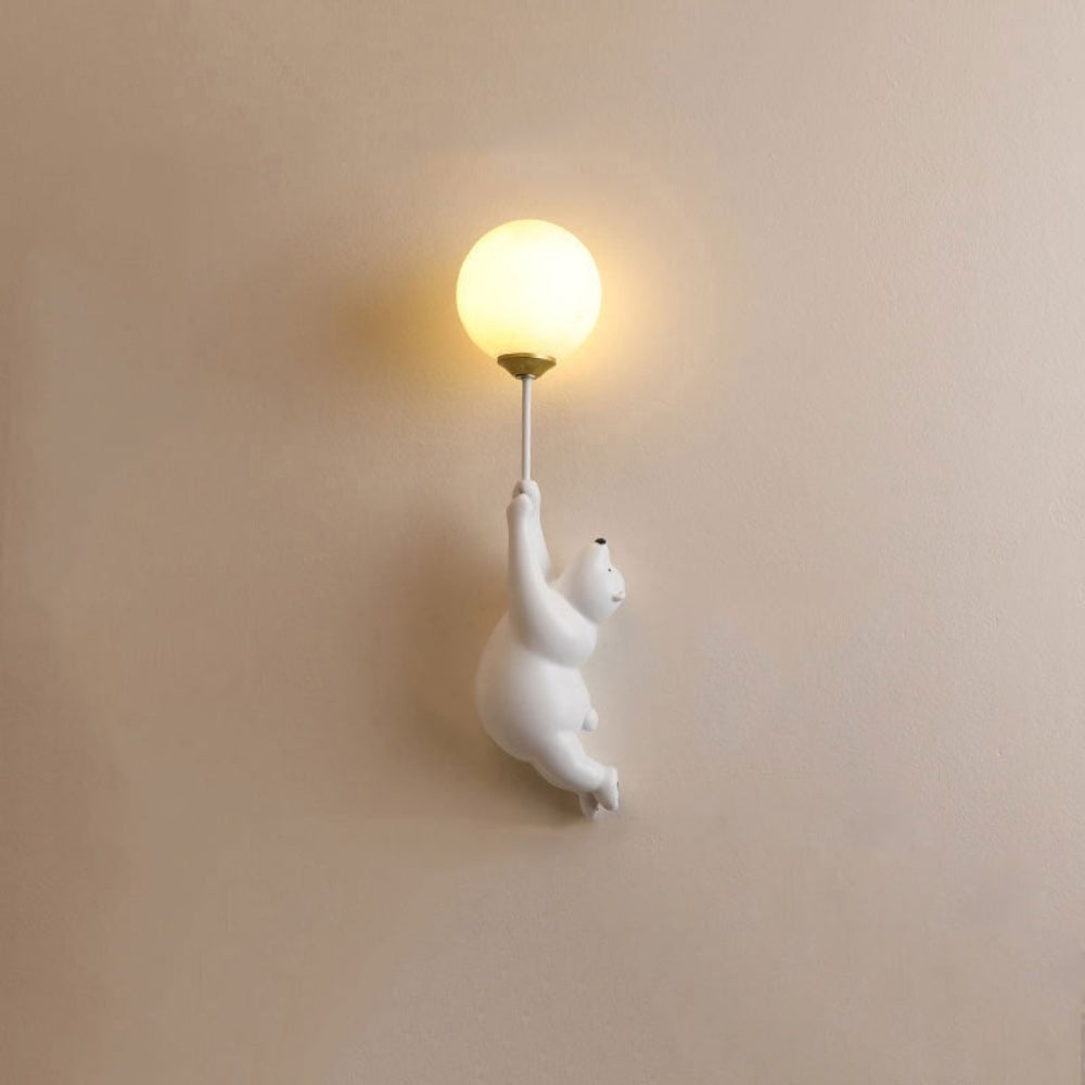 Modern Wall Lamp Cute Bear Design Home Decor Accent