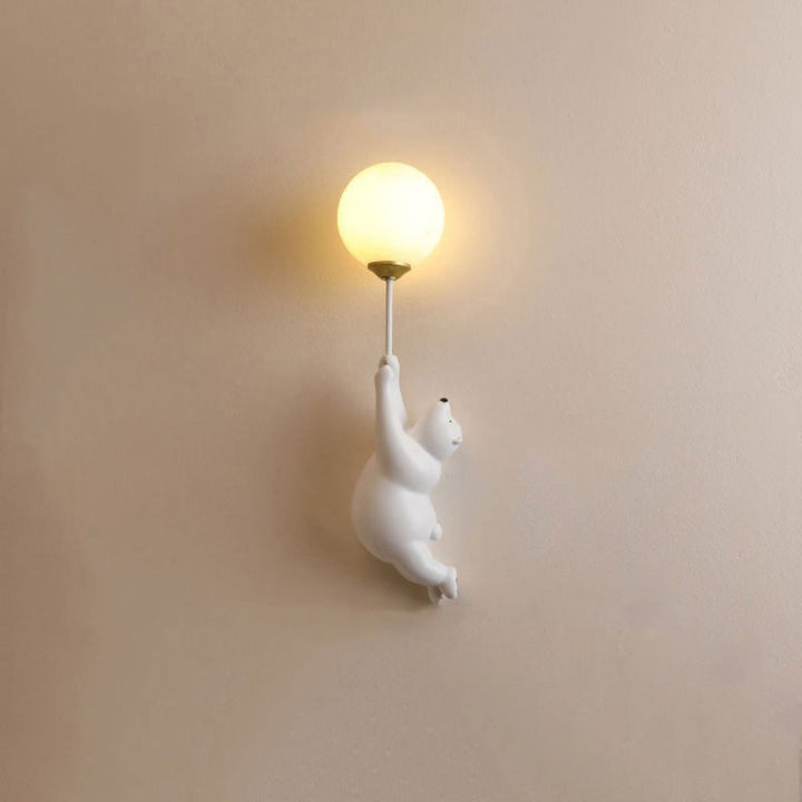 Modern Wall Lamp Cute Bear Design Home Decor Accent