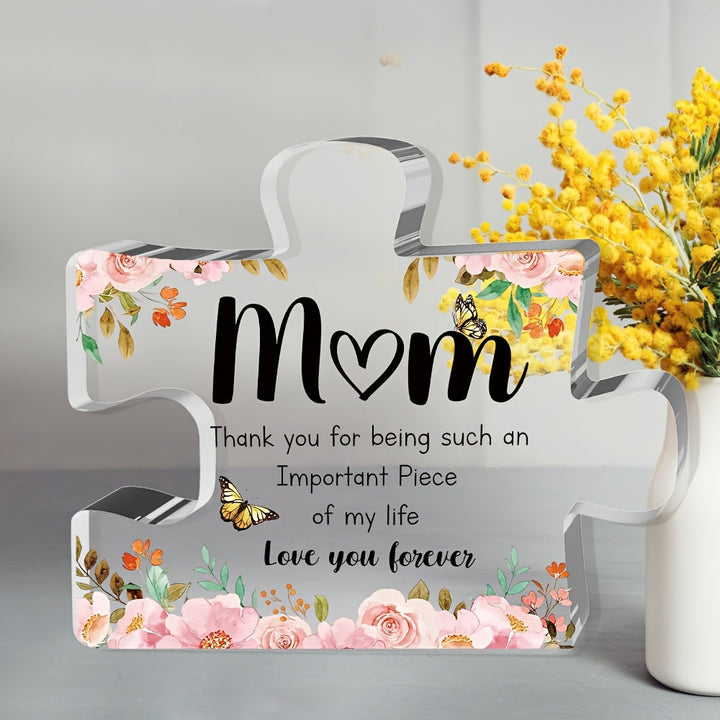 Mothers Day Acrylic Display Puzzle Shape Message Gift