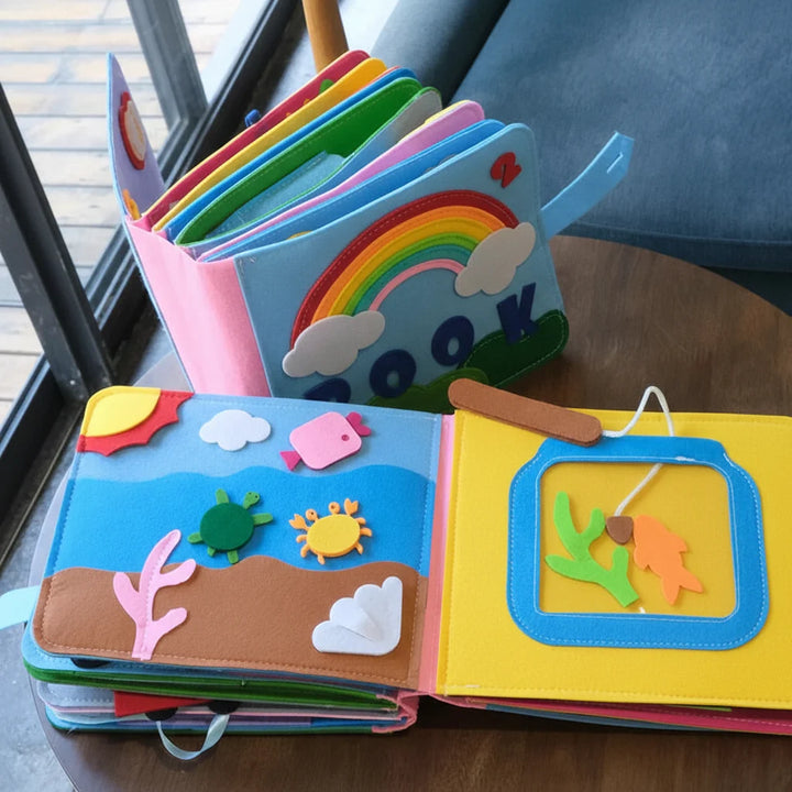 Busy Book Montessori Felt Activity Book Toddler Learning