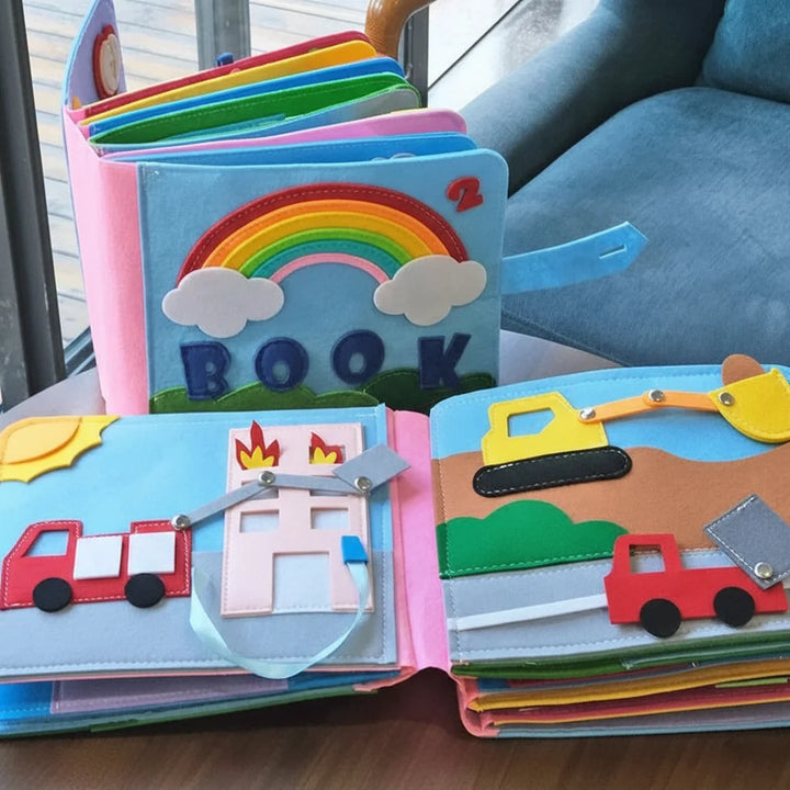 Busy Book Montessori Felt Activity Book Toddler Learning