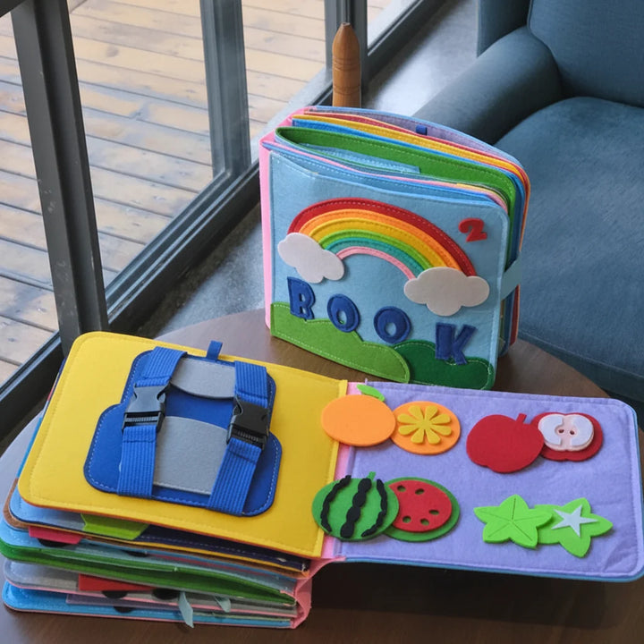 Busy Book Montessori Felt Activity Book Toddler Learning